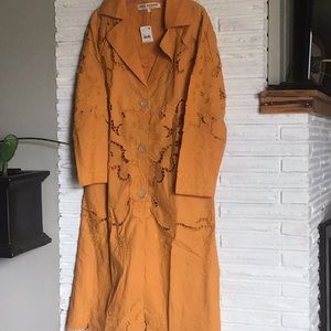 New with tags Free People mustard duster coat. XS